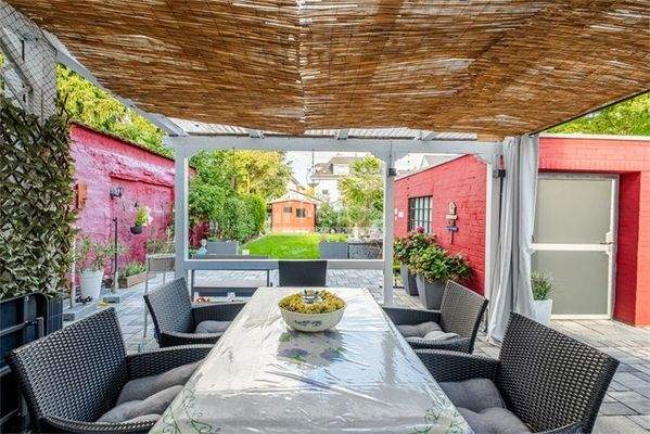 Terrasse blick zum Garten