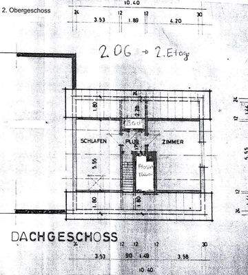 2. OG Grundriss vom Wohnhaus