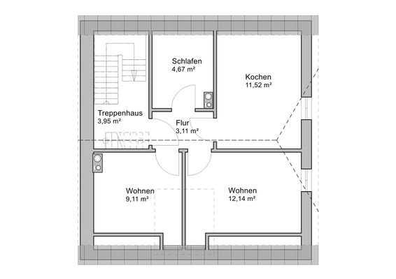 Wohnung 2 - Dachgeschoss