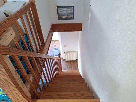 Treppe ins Dachgeschoss