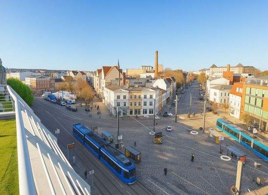 Blick auf den Doberaner Platz