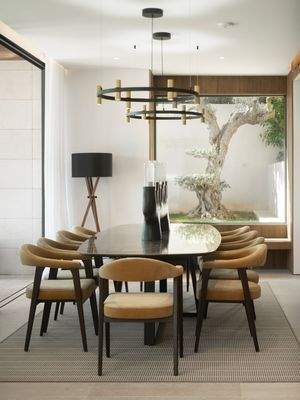 Dining area in villa in Portals