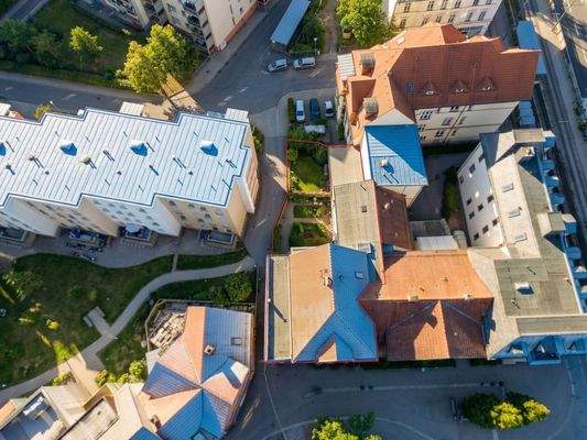 Vogelperspektive des Grundstücks