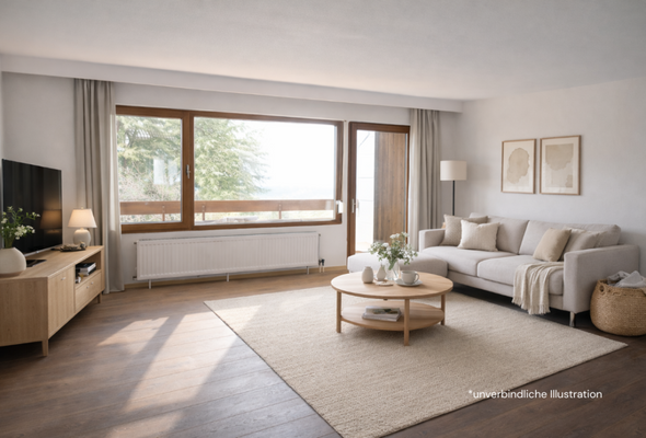 Visualisierung Wohnzimmer EG