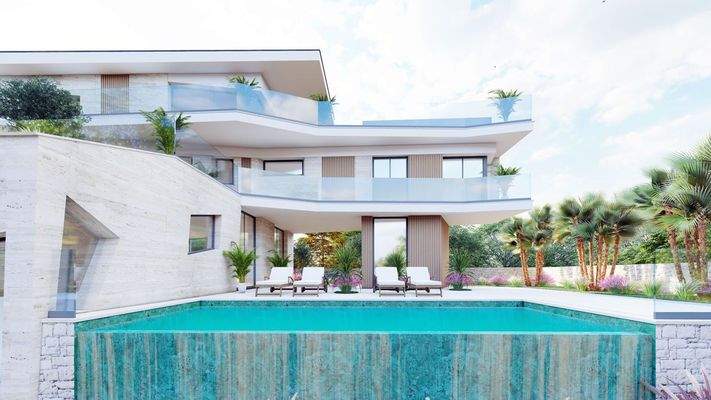 Spektakulärer Infinity-Pool für Abkühlung an heißen Tagen