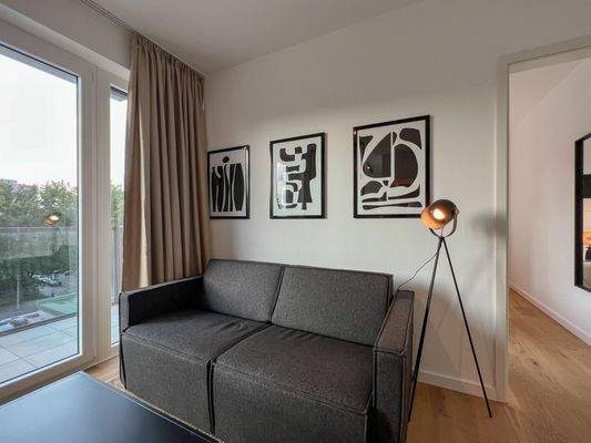 Wohnbereich mit Schlafsofa