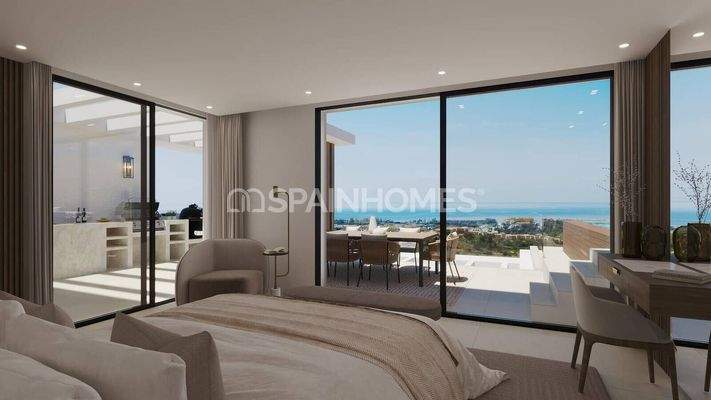 New Sea-View Flats near the Beach and Golf Couse in Estepona