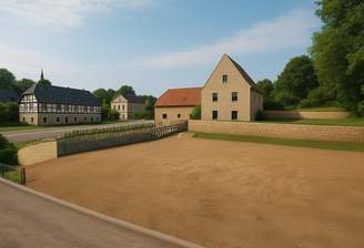 Grundstück planiert als Grafik