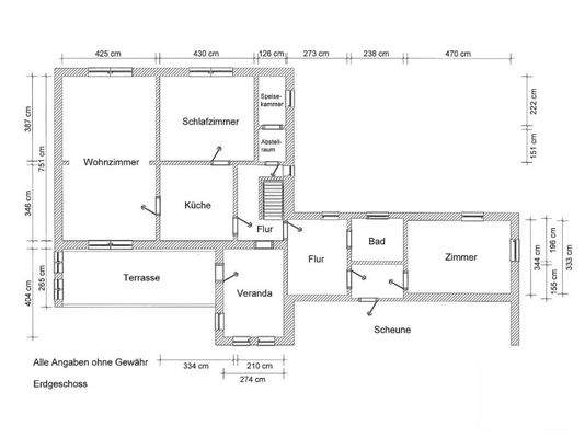 Grundriss Erdgeschoss
