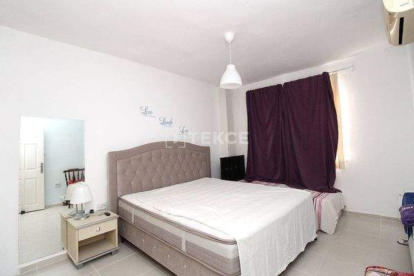 Furnished Semi-Detached Villa with Pool in Kadriye Antalya