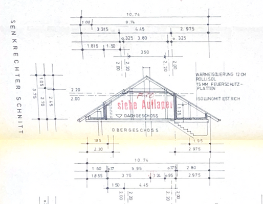 Dachgeschoss senkrecht