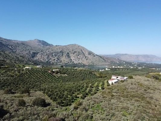 Kreta, Kournas: Grundstück zum Verkauf am Kournas-See mit Meerblick