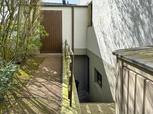 Gartenzugang Garage und UG