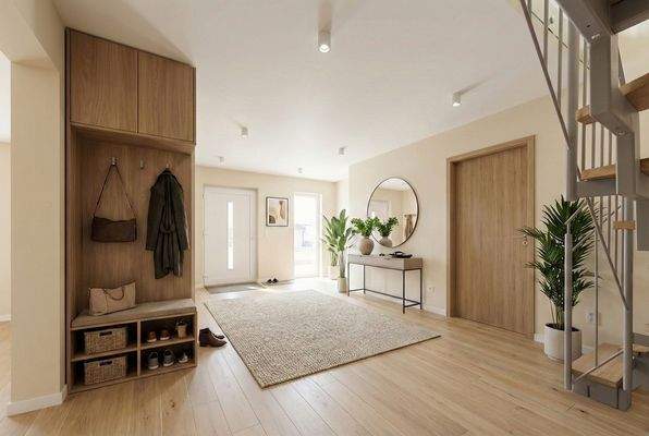 Eingangsbereich/Flur (Untergeschoss) - Visualisierung