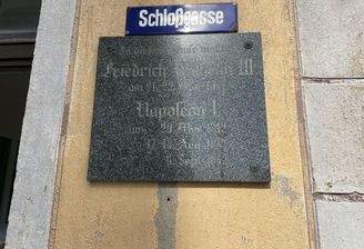 Erinnerungstafel Napoleon an Haus