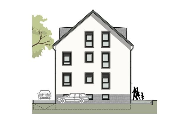Ansicht Nord Mehrfamilienhaus