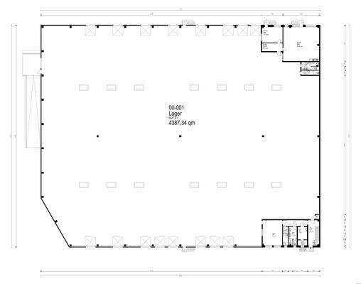 Grundrissplan Lagerfläche