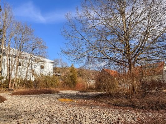 Blick aufs Grundstück