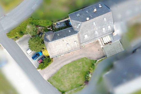 Das Grundstück von oben