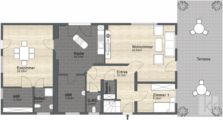 Grundriss Erdgeschoss