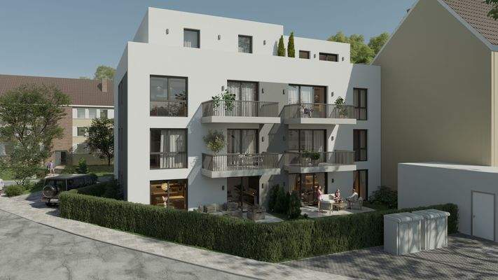 Rückansicht morgens