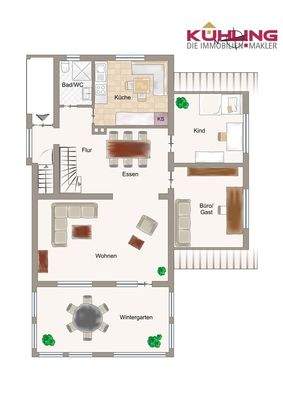 Grundriss Erdgeschoss - Abweichungen vorbehalten -