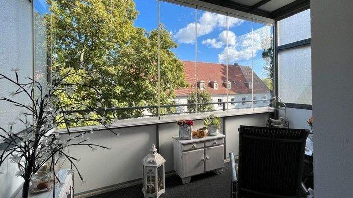 Balkon mit Verglasung