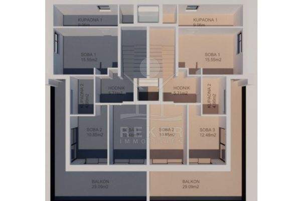 1. OG mit 3 Schlafzimmern