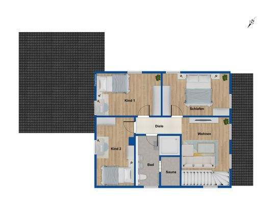 Grundriss Obergeschoss