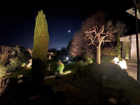 Garten bei Nacht