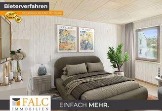 Schlafzimmer OG virtuell möbliert 