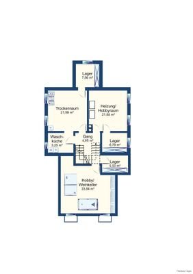 Grundriss Keller Vermarktung