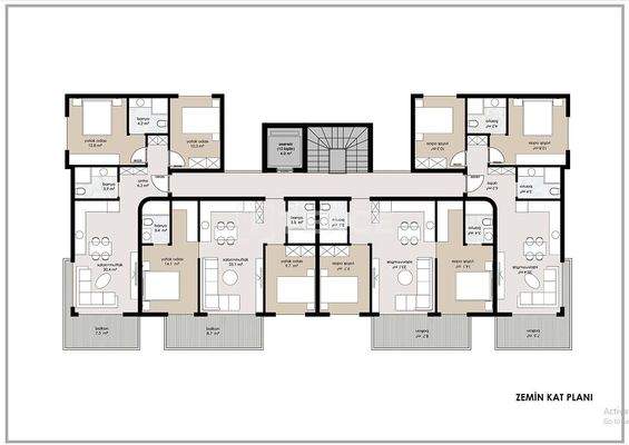 Elegant Apartments with Sea Views Amidst Nature in Alanya