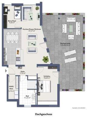 Penthouse mit Weitblick und XXL Dachterrasse