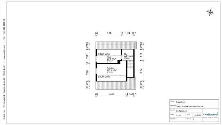 Grundriss Dachgeschoss