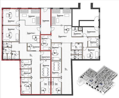 Untergeschoss Praxis 1