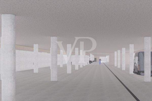 Innenvisualisierung UG Einstellhalle