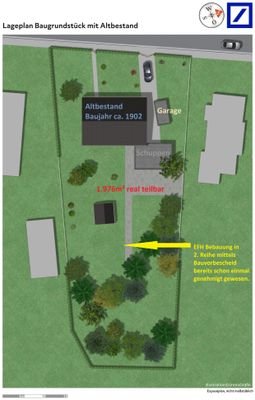 Lageplan Grundstück