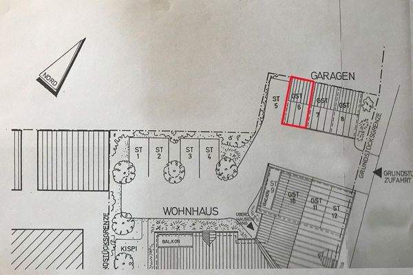 Garagenplan - Garage 6