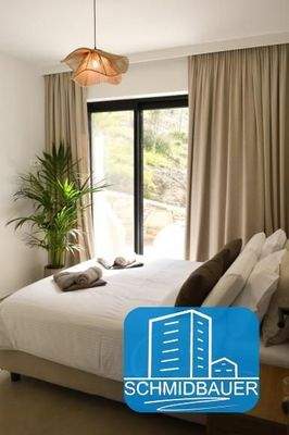 Kreta, Listaros: Moderne Villa mit Meer- und Bergblick, Gästewohnung und Pool zu verkaufen