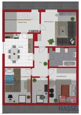 Dachgeschoss Wohnung Nr 5