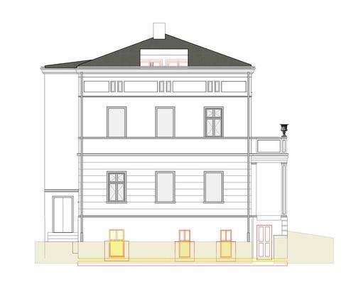 Ansicht Südwest Planung