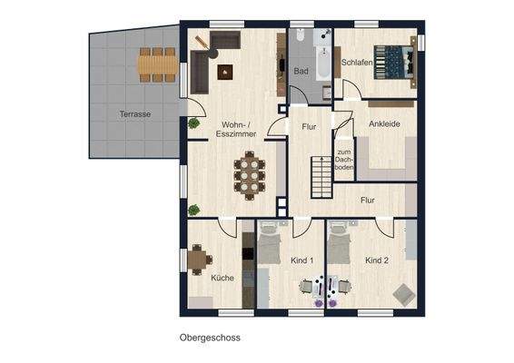 Grundriss Obergeschoß