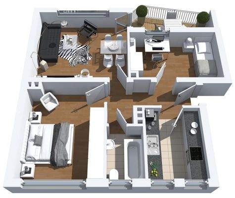 Grundriss (Beispiel mit Wanne)