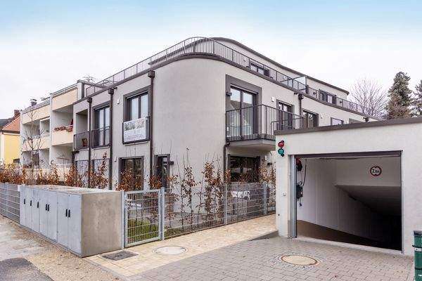 Blick auf das Wohngebäude