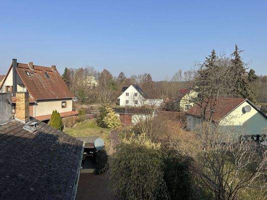 Ausblick Grundstück Garagen