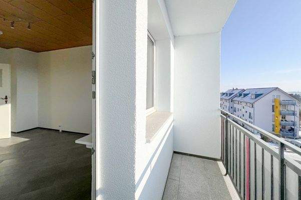 Balkon am Wohnzimmer