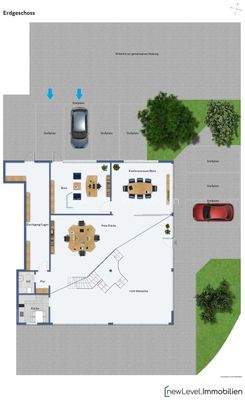 Grundriss Bürofläche (Var. 3)