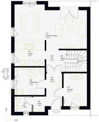 Grundriss Erdgeschoss