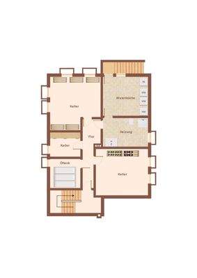 Skizze Grundriss Kellergeschoss